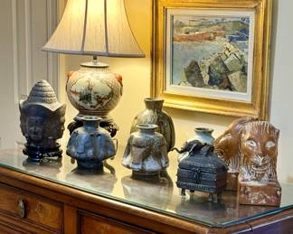 RARE MIMI SEMMES DANN animal pottery