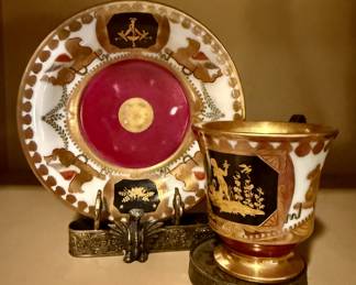 One of the oldest and rarest cup and saucers from England late 1700s!!!