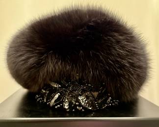 Fox and sequin custom hat