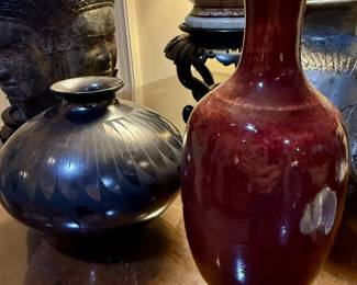 18th Century Chinese Sang de Boeuf porcelain vase in excellent condition
