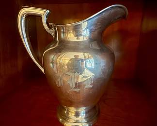Sterling water pitcher