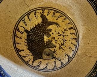 Stoneware dish with fish motif, Sukhothai period…a major antique