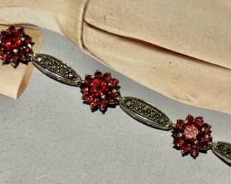 Antique garnet bracelet