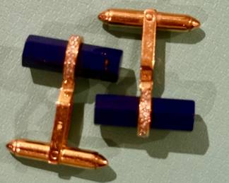 1920-30 exquiste lapis and diamond cufflinks
$2900