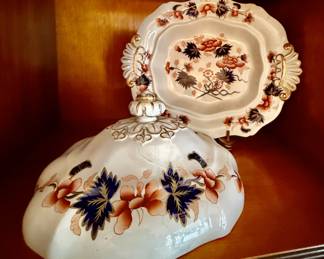 Antique English ironstone pair of tureens! RARE