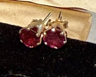 Ruby studs