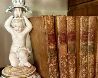 Capo Cherub candlesticks 1800s