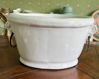 Italian White Majolica Pottery