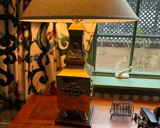 Vintage Paul Hanson Chinoiserie Table Lamps (2)