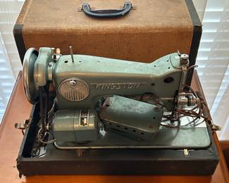 Vintage Kingston Deluxe Sewing Machine w/ Case