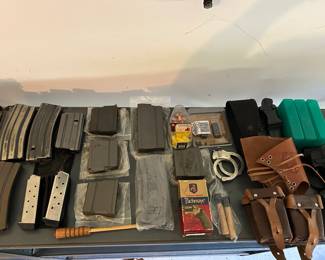 Weapon Magazines, Clips, Pistol Grips, Holsters, Ammo Storage and Handcuffs