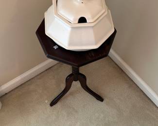 Octagon Serving Dish and Plant Stand