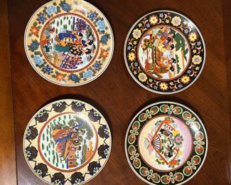 Vintage Japanese Porcelain Dessert Plates