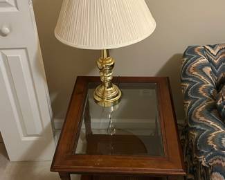 Table Lamp and Accent Table