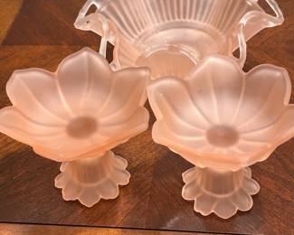 Westmoreland Frosted Pink Glass