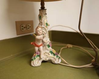Hand painted Porcelain Lamp
