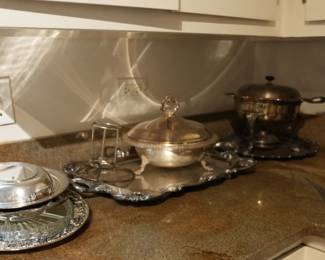 Silver Plate Serving