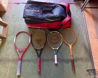 6020 Tecnifibre Bag and Tennis Racks
