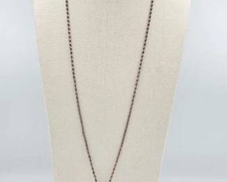 900 Dennis Hogan Sterling Silver Squash Blossom Necklace, 26g