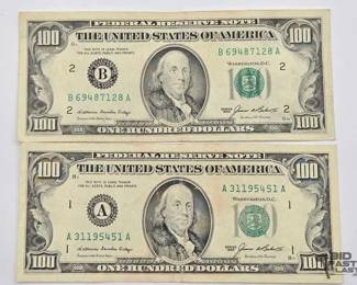 1530 2 1985 $100 Bill