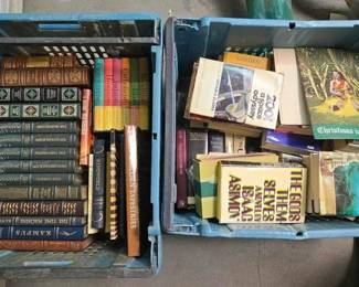 2104 2 Totes of Books Approx 40 Books