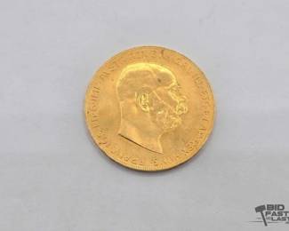 1206 1915 Australian 100 Corona Gold Coin, 33.8g