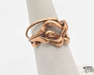 722 14k Gold Puzzle Ring, 4.1g