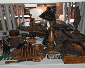 2286 Lamp, Wooden Coaster Set More