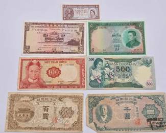 1706 7 Foreign Currency Bills