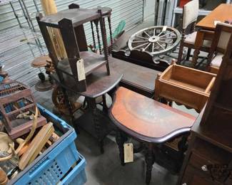 2028 Plant Stand and 2 Small Tables