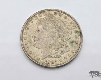 1300 1921 Philadelphia Morgan Silver Dollar
