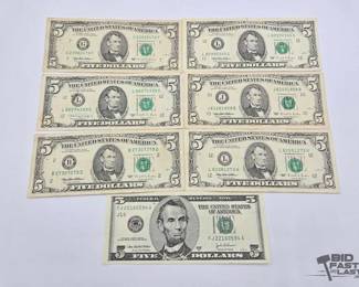 1536 7 $5 Bills