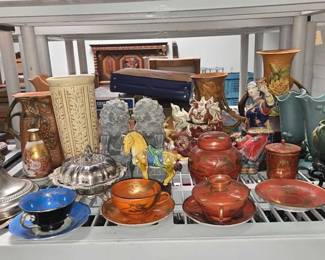 2294 Asian Style Tea Cups, Vases More