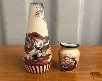 7532 Pair of Basque Vases By AnneMarie Grillard