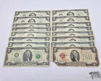 1542 16 $2 Bills