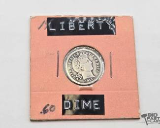1404 Pre 1964 Liberty Dime