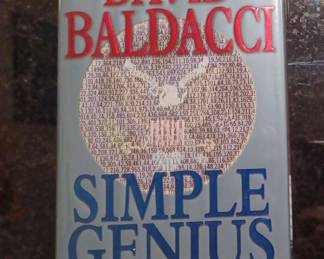 Simple Genius by David Baldacci signed