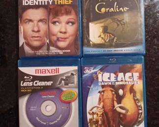Set of 4 Blu Ray DVDs