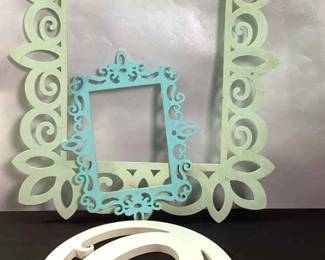 2 Ply Wood Frames and 1 Wood Like Frame Decor