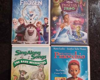 Set of 4 family friendly DVD movies