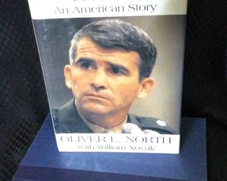 Signed First Edition Oliver North William Novak Under Fire Book