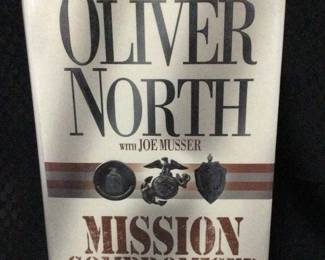 Signed First Edition Oliver North with Joe Musser Mission Compromised Book