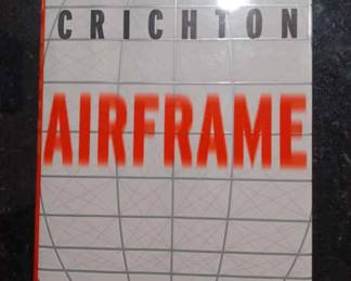 Airframe by Michael Crichton signed
