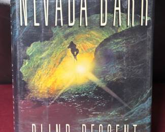 1st Edition Blind Descent By Nevada Barr Signed