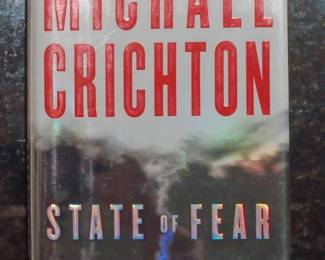Signed First Edition Michael Crichton State of Fear Book