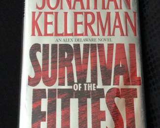 Signed First Edition Jonathan Kellerman Survival Of The Fittest Book