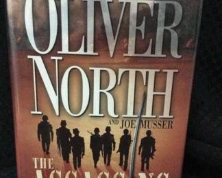 Signed First Edition Oliver North with Joe Musser The Assassins Book