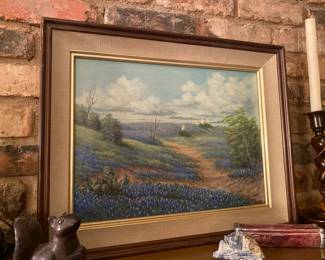 Bluebonnets by Texas artist, Robert DeLeon