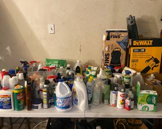 Cleaning supplies galore