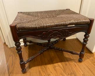Love this beautifully detailed rattan stool